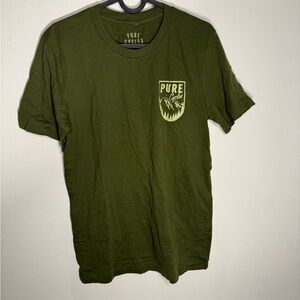 Pure Cycles Olive Mountain Shirt